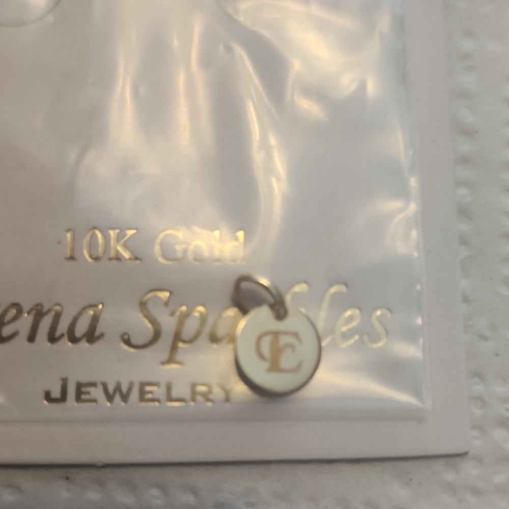 10K Gold Initial Pendant by